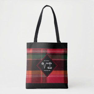 Red Madras Plaid Virgin Islands Sac fourre-tout