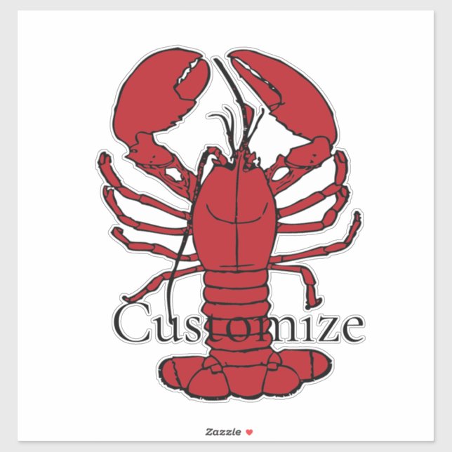 Red Maine Lobsters Thunder_Cove Aufkleber (Blatt)