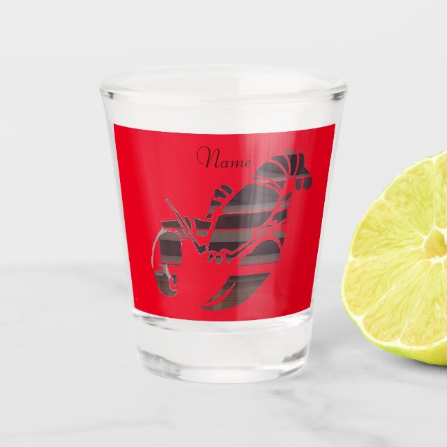 Red Maine Lobsters Thunder_Cove Schnapsglas (Vorderseite)