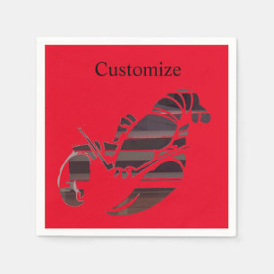 Red Maine Lobsters Thunder_Cove Serviette