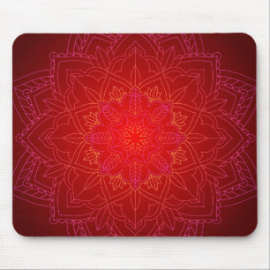 Red Mandala Mousepad
