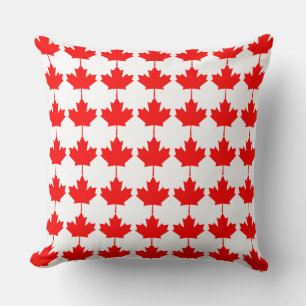 Red Maple Leaf Pattern Kissen