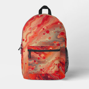 Red Marble Bedruckter Rucksack