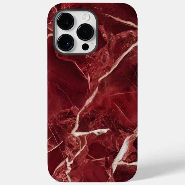 Red Marble Case-Mate iPhone 14 Pro Max Hülle (Rückseite)
