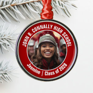 Red Marching Band Foto Hochschule Weihnachten Ornament Aus Metall