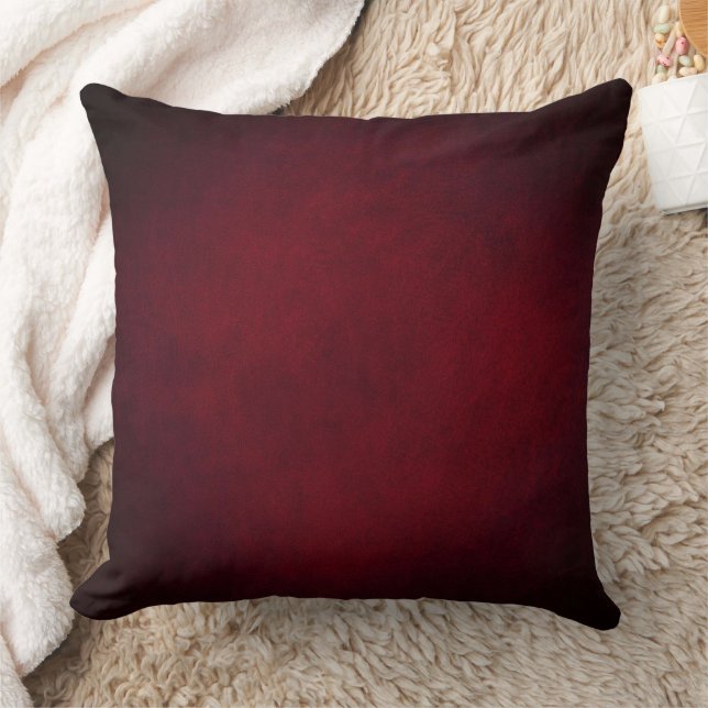 Red Maroon künstlerisch, elegant, modern Throw Kis Kissen (Decke)