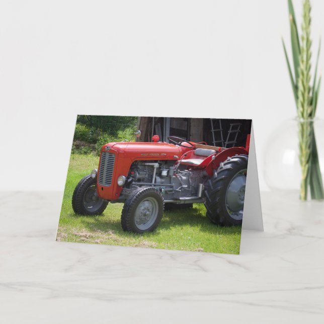 Red Massey Ferguson 35X Karte (Vorderseite)