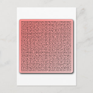 Red Maze Postkarte