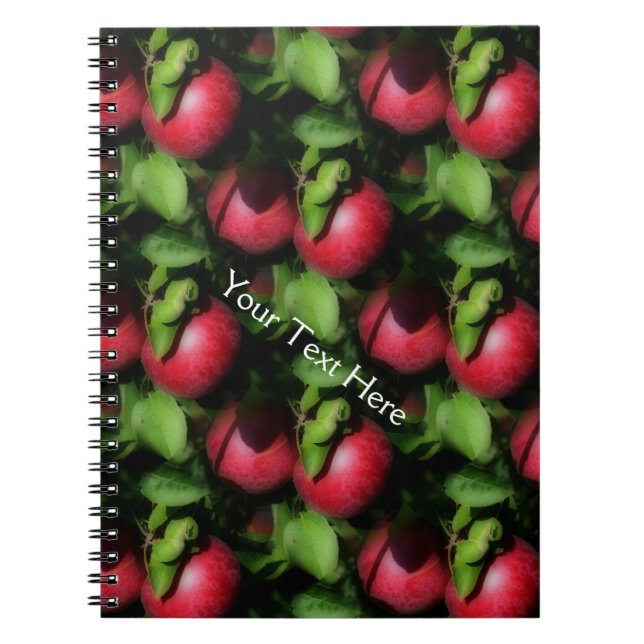 Red McIntosh Apples Nature Art Pattern Notizblock (Vorderseite)