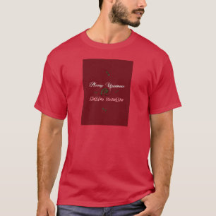 Red Merry Christmas Holiday Sunshine Wishings.png T-Shirt