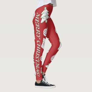 Red Merry Christmas Leggings