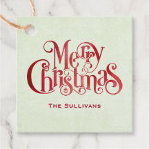 Red Merry Christmas Typografy Festive Schriftart