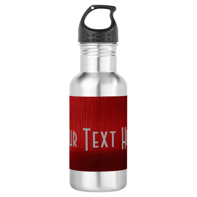 Red Metalline Sheen Trinkflasche (Vorderseite)