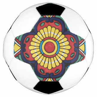 Red Mexican Talavera Tile Töpferkunst  Fußball