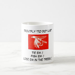 "Red Midge - Trout Fly "To Do List"-Tasse Kaffeetasse