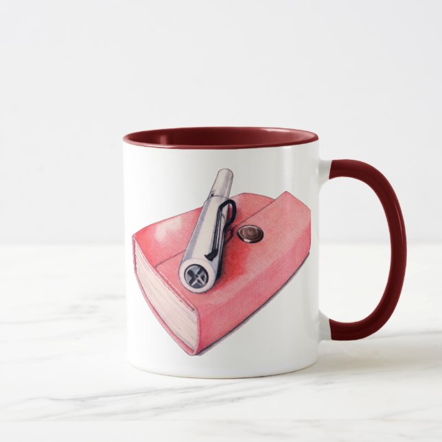Red Mini Sketchbook Mug (Droite)