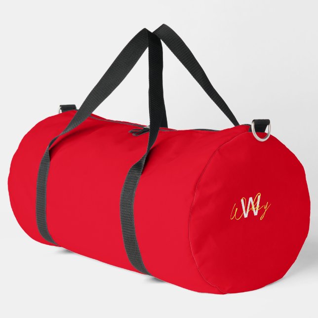 Red Minimal Business Duffle Bag (Linke Ecke)