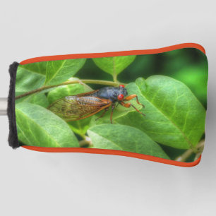 Red Mit Augen Cicada Golf Headcover
