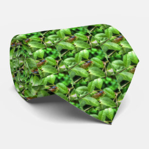 Red Mit Augen Cicada Krawatte