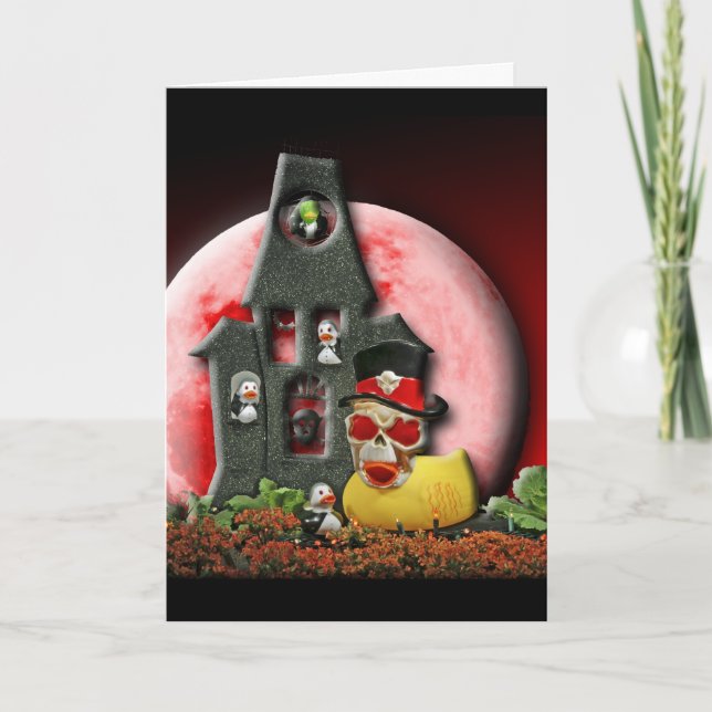 Red-Mit Augen Ducky Karte (Vorderseite)