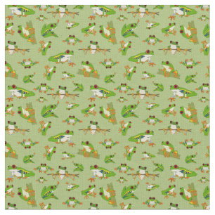 Red Mit Augen Tree Frog Pattern Stoff