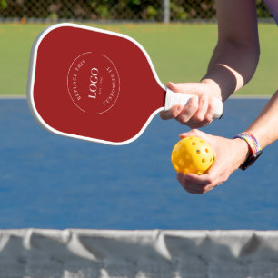 Red mit Custom white Company Logo Werbeaktion Pickleball Schläger