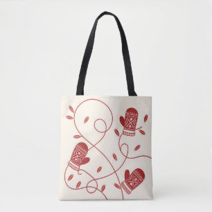 Red Mitten Tasche
