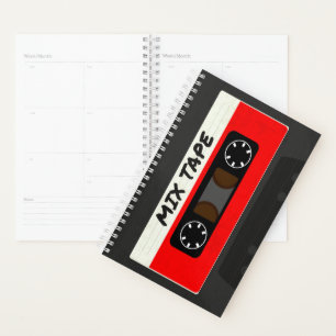 Red Mix Tape - 80er und 90er Retro Inspiriert Gesc Planer