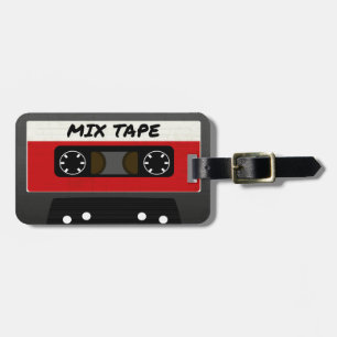 Red Mix Tape - 80er und 90s Retro  Geschenk Gepäckanhänger
