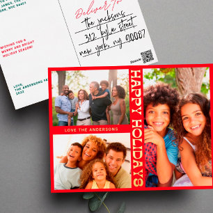 RED MODERN Gold HAPPY VACANCES MULTI Photo