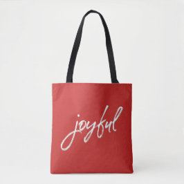 Red Modern Script Joystick Weihnachten Rotes Gesch Tasche