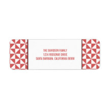 Red Modern Triangle - Adressbücher