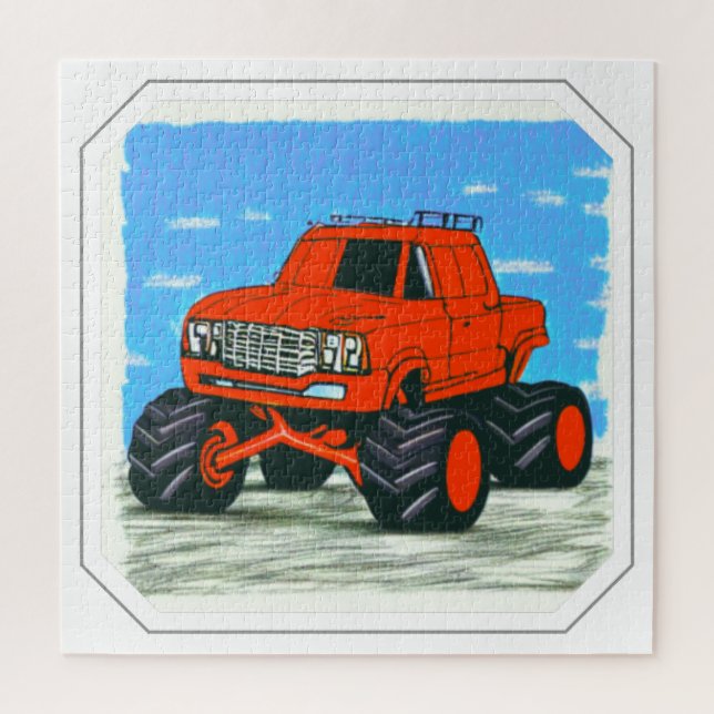 Red Monster Truck (Vertikal)