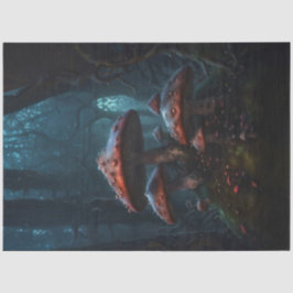 Red Moody Mushrooms - Ein dunkles Dreamscape-Dekou Seidenpapier