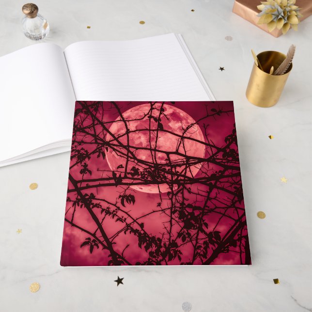 Red Moon Gästebuch (Vorderseite offen)