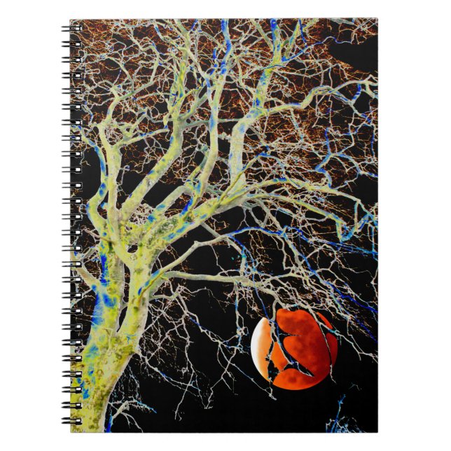 Red Moon Rising Notizblock (Vorderseite)