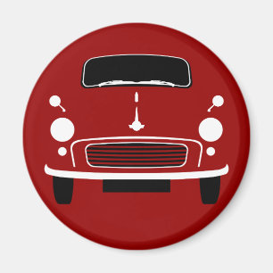 Red Morris Minor Kühlschrank Magnet