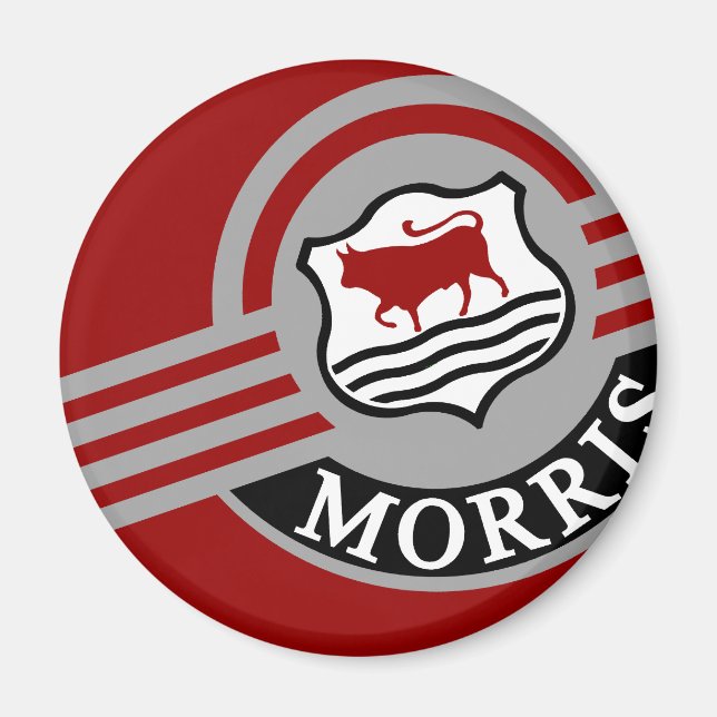 Red Morris Minor Kühlschrank Magnet (Vorne)