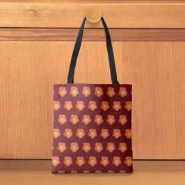 Red Moss Rose Seamless Pattern Tote Bag Tasche