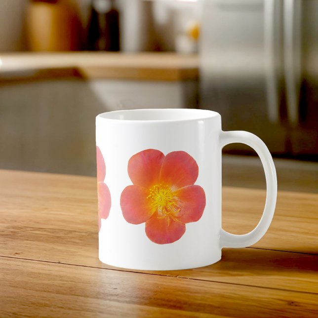 Red Moss Roses Mug Kaffeetasse (Mug with red moss roses)