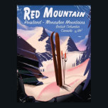 Red Mountain British Columbia, Canada ski poster<br><div class="desc">Red Mountain (Rossland) Monashee Mountains British Columbia,  Canada ski poster</div>