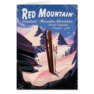 Red Mountain British Columbia, Kanada Skipposter