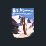 Red Mountain British Columbia, Kanada Skipposter Leinwanddruck<br><div class="desc">Roter Berg (Rossland) Monashee Mountains British Columbia, Kanadas Skipposter</div>