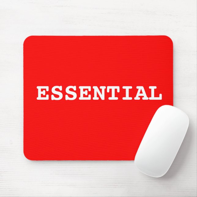Red Mouse Pad, das Essential sagt Mousepad (Mit Mouse)