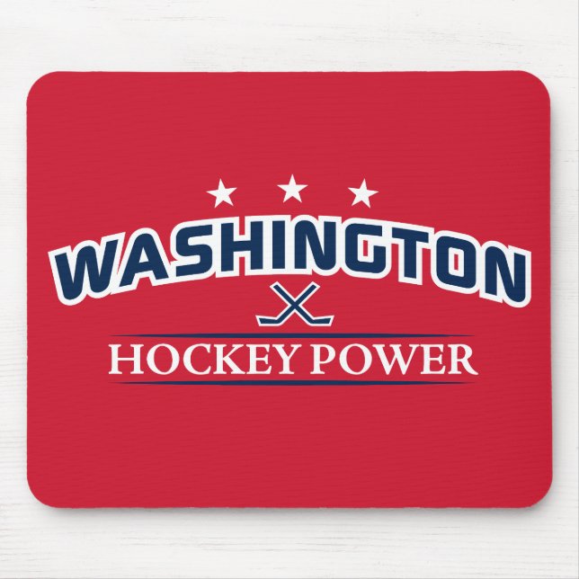 Red Mouse Pad - Hockey Power in Washington Mousepad (Vorne)