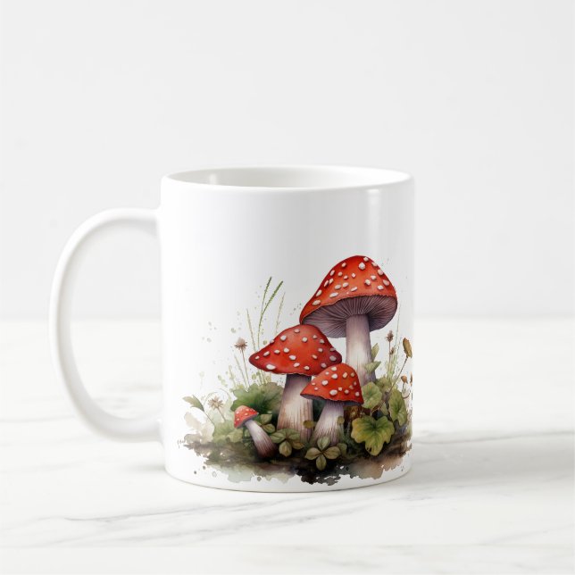 Red Mushroom Coffee Tasse - Natur Inspiriert (Links)