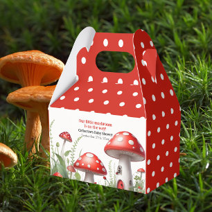 Red Mushroom Fungi Woodland Babydusche Geschenkschachtel