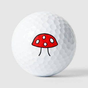 Red Mushroom Golf Balls Golfball