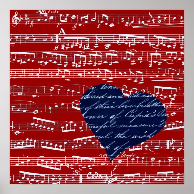 Red Music Poster (Vorne)