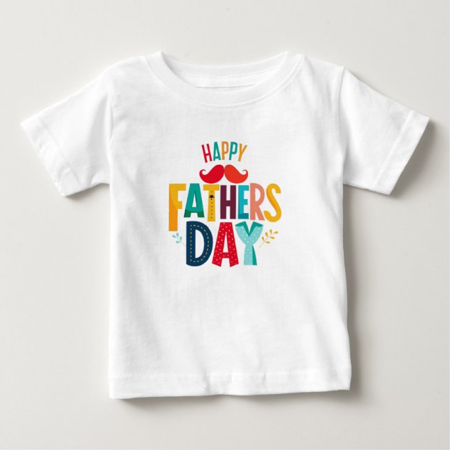 Red Mustache Baby T-shirt (Vorderseite)